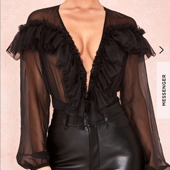 Ruffle bodysuit - Picture 2 of 11